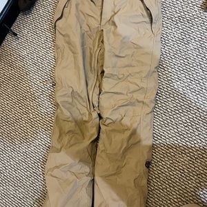 Mens 686 tan snowboard pants small standard shell